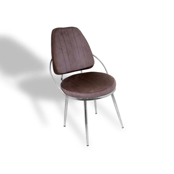 Aras Sandalye  - Kahve Kadife ürün görseli 1