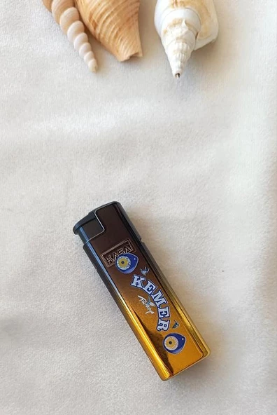 Çakmak Manyetolu Turbo Rüzgarda Sönmeyen Gazlı Desenli Çakmak Aksesuar - 3