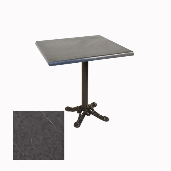 Çipa Werzalit Kare Masa ESB 70X70 - Grey Marble ürün görseli