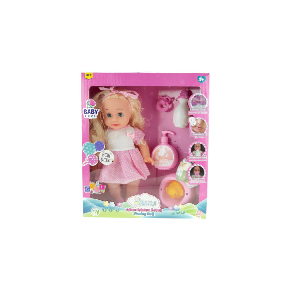 Oyuncak Bebek Roza Altını Islatan Konuşan Bebek 35 Cm - 2