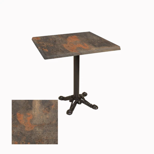 Çipa Werzalit Kare Masa ESB 60x60 - Metalic Oxid 1 ürün görseli