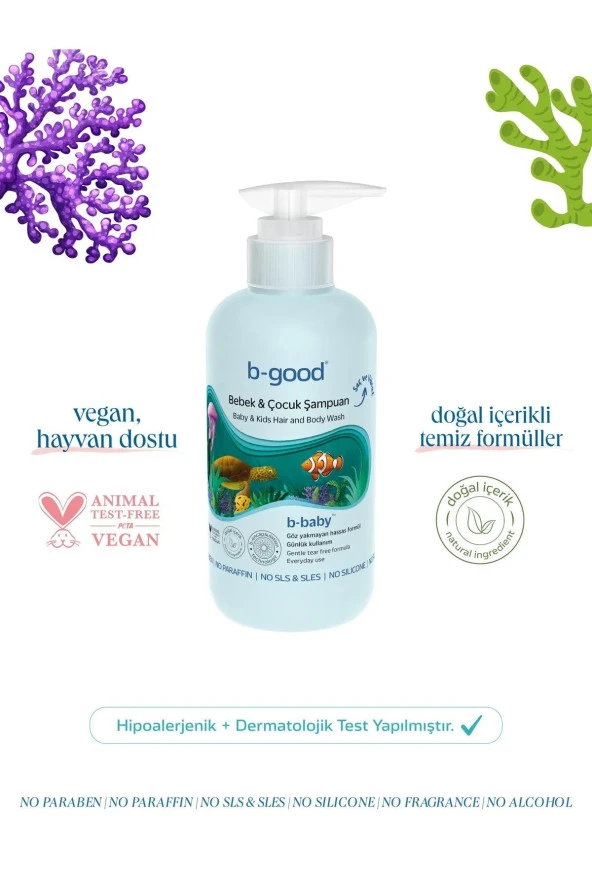 Bebek Çocuk Saç Ve Vücut Şampuanı 200 Ml Bebek Çocuk Saç Ve Vücut Şampuanı 200 Ml B-gd