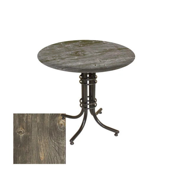 Buket Werzalit Yuvarlak ESB Mutfak Masası 90cm - Old Pine ürün görseli