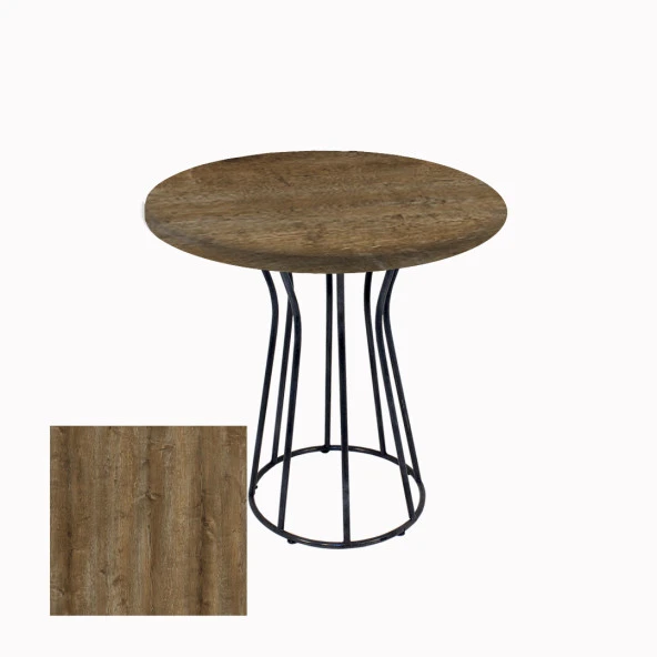 Palermo Werzalit Yuvarlak ESB Mutfak Masası Q 70cm - Canyon Hidalgo ürün görseli