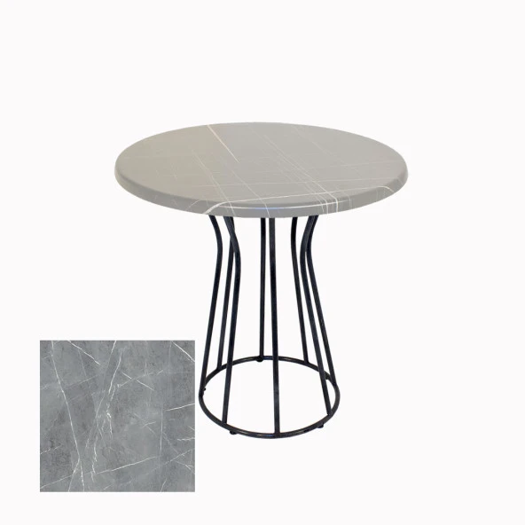 Palermo Werzalit Yuvarlak ESB Mutfak Masası Q 70cm - Light Temperado ürün görseli