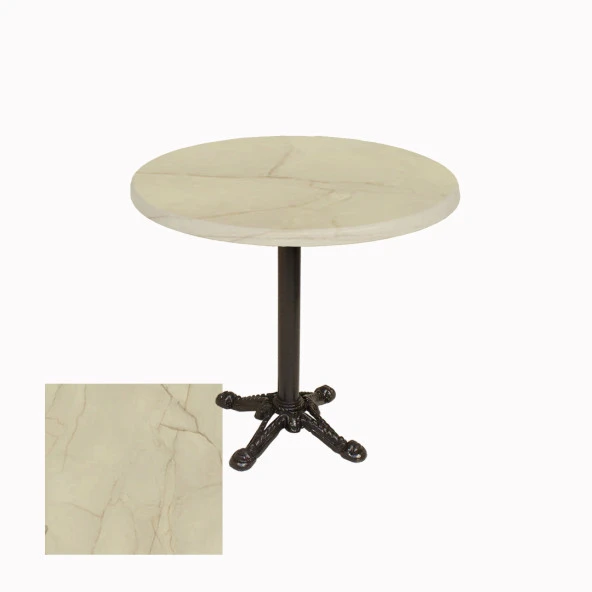 Çipa Werzalit Yuvarlak Masa Q 90cm ESB - Golden Marble ürün görseli