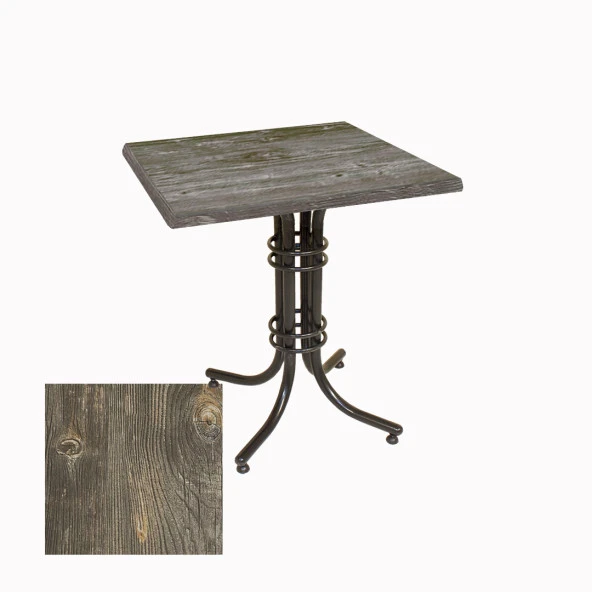 Buket Werzalit Kare ESB Mutfak Masası 80X80 - Old Pine