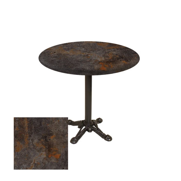 Çipa Werzalit Yuvarlak Masa Q 80cm ESB -Metalic Oxid 3 ürün görseli