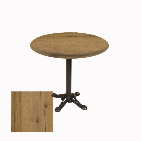 Çipa Werzalit Yuvarlak Masa Q 70cm ESB - Canyon Palace Oak ürün görseli