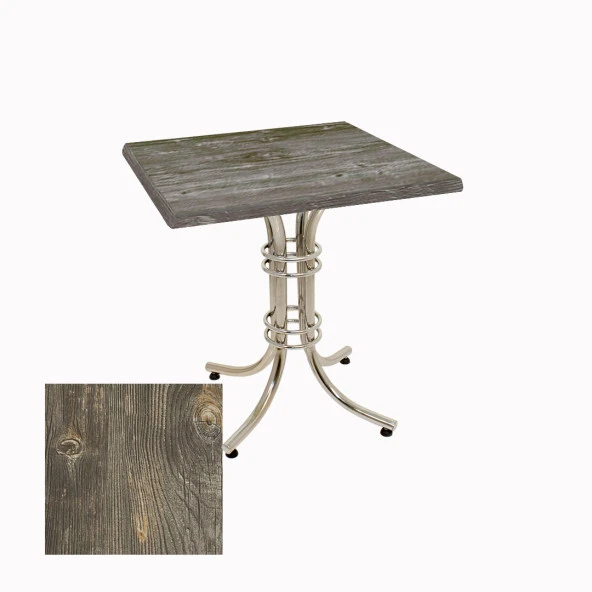 Buket Werzalit Kare Mutfak Masası 70X70 - Old Pine ürün görseli