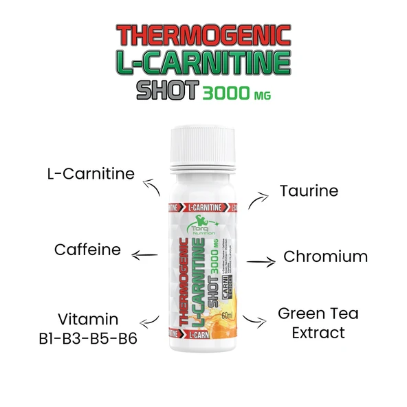 Torq Nutrition Thermogenic L-Carnitine Shot 3000 mg. Portakal ürün görseli