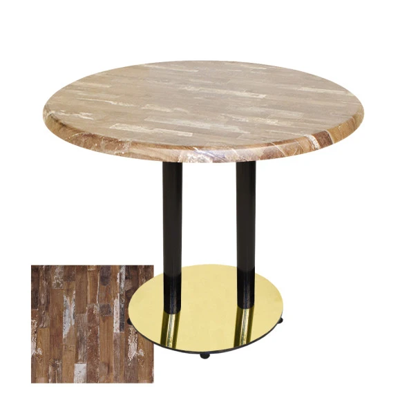 Karanfil Mega Werzalit Yuvarlak Gold Yemek Masası 107cm - Maracaibo
