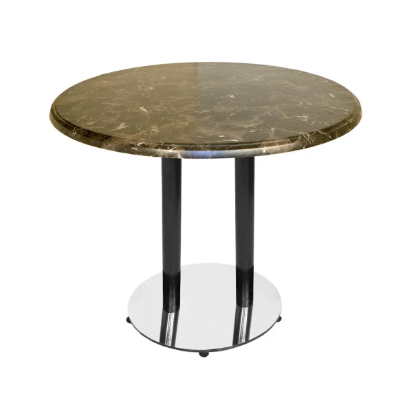 Karanfil Mega Werzalit Yuvarlak Yemek Masası 107cm - Karacabey Marble