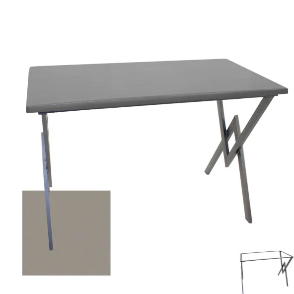 Anemon Werzalit Mutfak Masası 80x140 - Koyu Gri ürün görseli