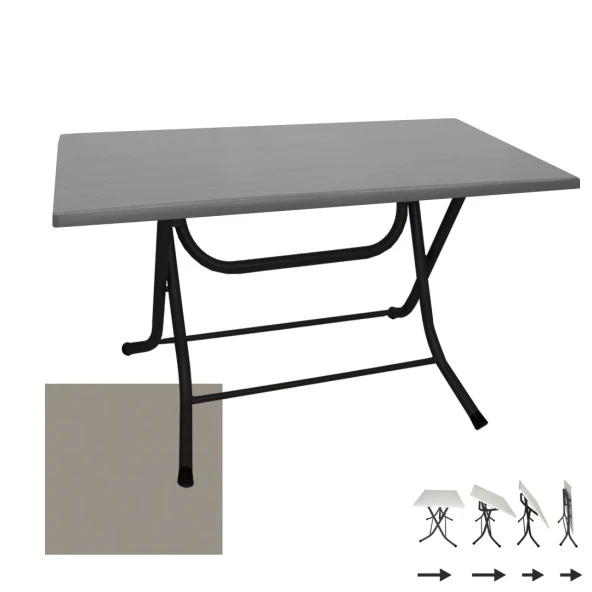 Klasik Katlanır Werzalit Tabla Masa (80x140) - Koyu Grı ürün görseli
