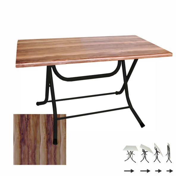 Klasik Katlanır Werzalit Tabla Masa (80x120) - Indiana Wood ürün görseli