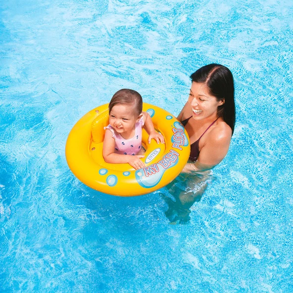 Intex Oturaklı Bebek Flatöru Sarı 70 cm (56585) - 6