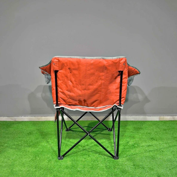 Argeus Nevgrande Comfort Katlanabilir Kamp Sandalyesi Turuncu - Resim 6