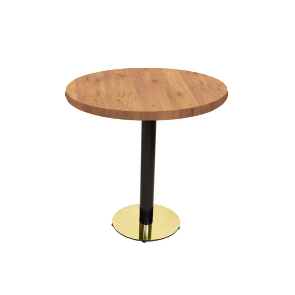 Karanfil Laminat Gold Yuvarlak Masa Q70 - Noacento