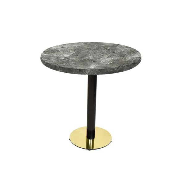 Karanfil Laminat Gold Yuvarlak Masa Q60 - Lucca