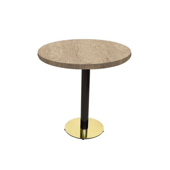 Karanfil Laminat Gold Yuvarlak Masa Q60 - Rustic Light Oak