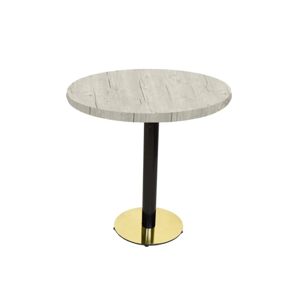 Karanfil Laminat Gold Yuvarlak Masa Q70 - Sheswood ürün görseli 1