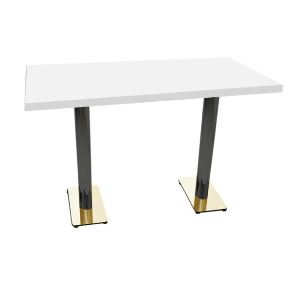 Karanfil Laminat Masa Gold (70X120) - Beyaz ürün görseli