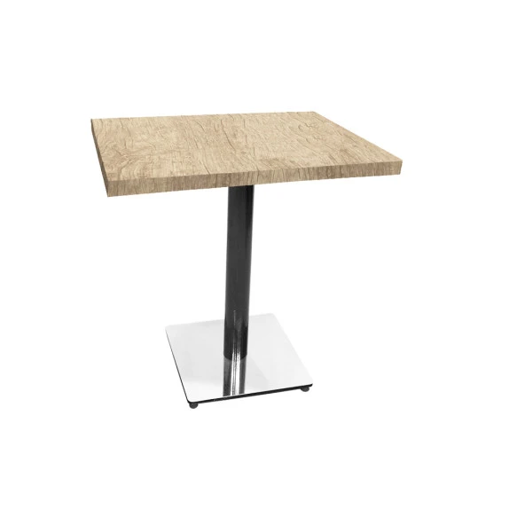 Karanfil Laminat Kare Masa 80X80 - Rustic Light Oak