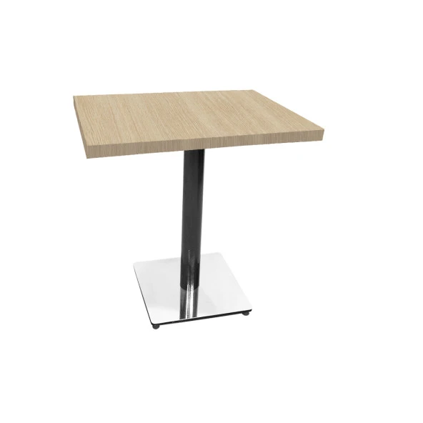 Karanfil Laminat Kare Masa 80X80 - White Oak