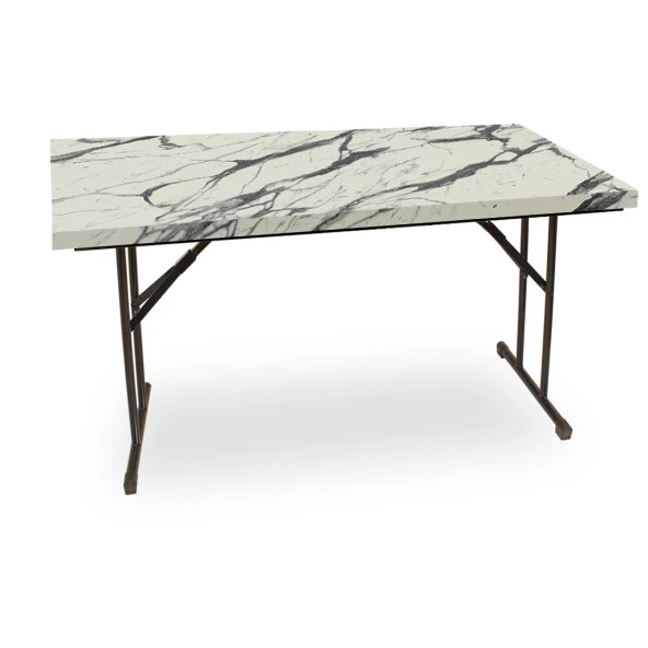 Banket Laminat Masa 80x120 (ESB-SIYAH) - Afyon Marble (Katlanır) ürün görseli