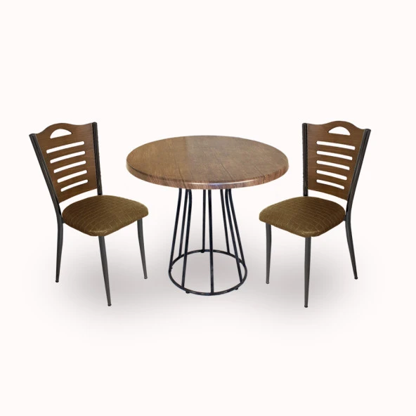 Palermo Werzalit - Merdiven Tip Fiskos Takımı Q80 - Antik Dark Kahve