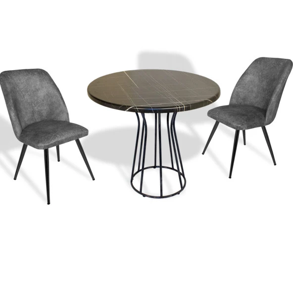 Palermo Werzalit - Nilüfer Fiskos Takımı Q80 - Royal Mermer Füme ürün görseli 1