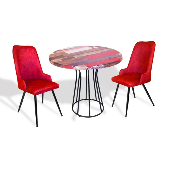 Palermo Werzalit - Çırağan Fiskos Takımı Q80 - Red Wood Bordo