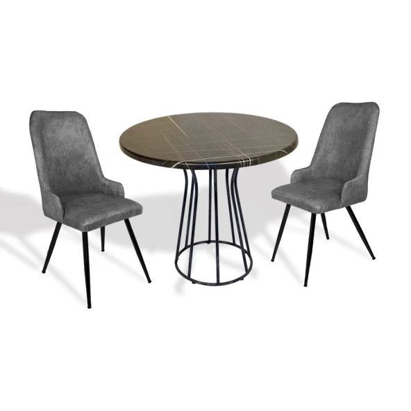 Palermo Werzalit - Çırağan Fiskos Takımı Q80 - Royal Mermer Füme