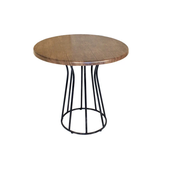 Palermo Werzalit Yuvarlak ESB Mutfak Masası Q 70cm  - Rustik Dark ürün görseli