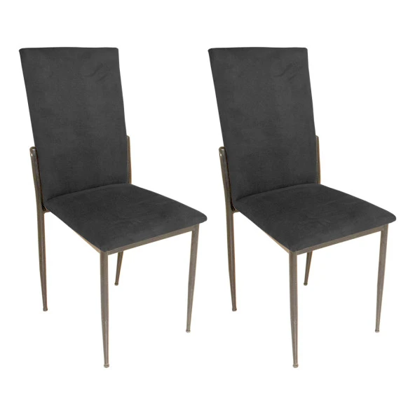 Gözde Sandalye ESB (Kumaş) (2 Adet ) - Siyah ürün görseli 1