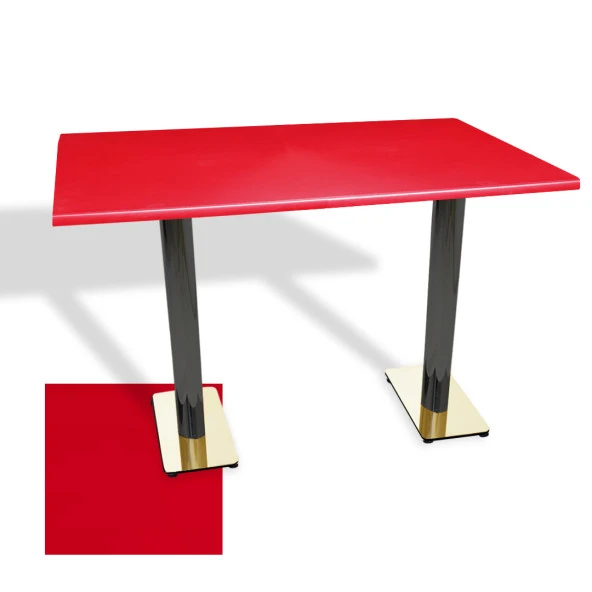 Karanfil Gold Werzalit Masa (80x140) - Kırmızı