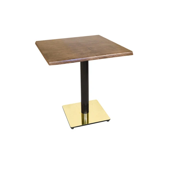 Karanfil Werzalit Gold Kare Masa 80X80  - Rustik Dark