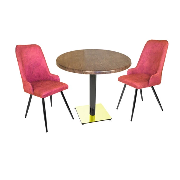 Karanfil Gold Werzalit Yuvarlak - Çırağan Gold Fiskos Seti (Q90) - Çingene Pembe