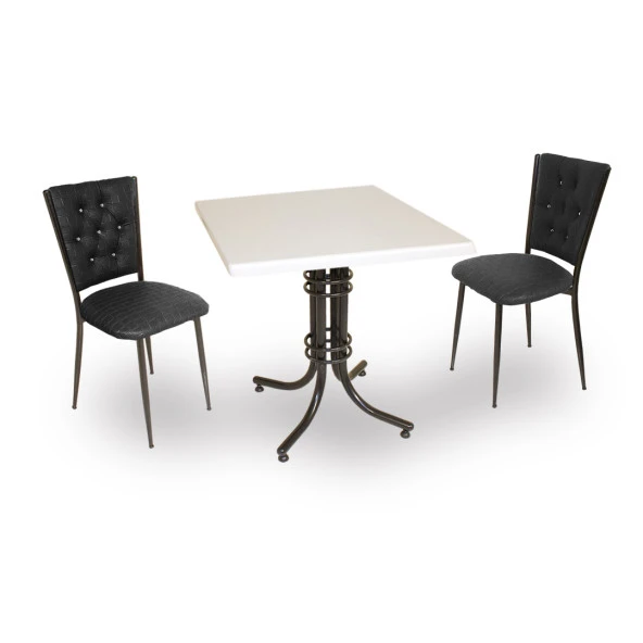 Buket Werzalit Kare ESB-Kapitoneli Fiskos Seti - Siyah