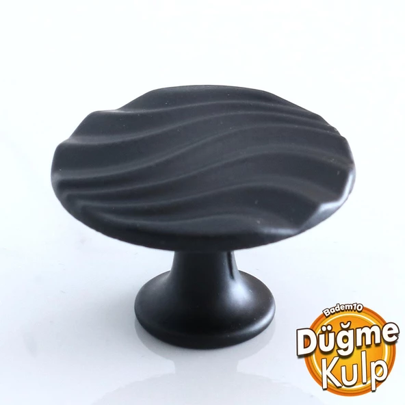 Dalga Düğme Mat Siyah Kulp Mobilya Mutfak Dolabı Çekmece Dolap Kulpları Kapak Kulpu Kulbu Kulb Metal