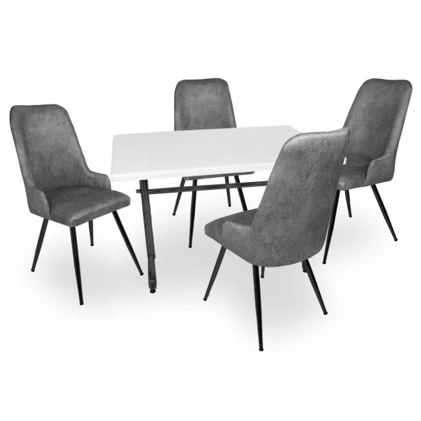 Valerya Werzalit - Çırağan Masa Takımı - Füme ürün görseli