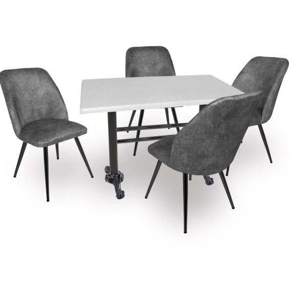 Çipa Werzalit Nilüfer Mutfak Masa Takımı - Füme ürün görseli