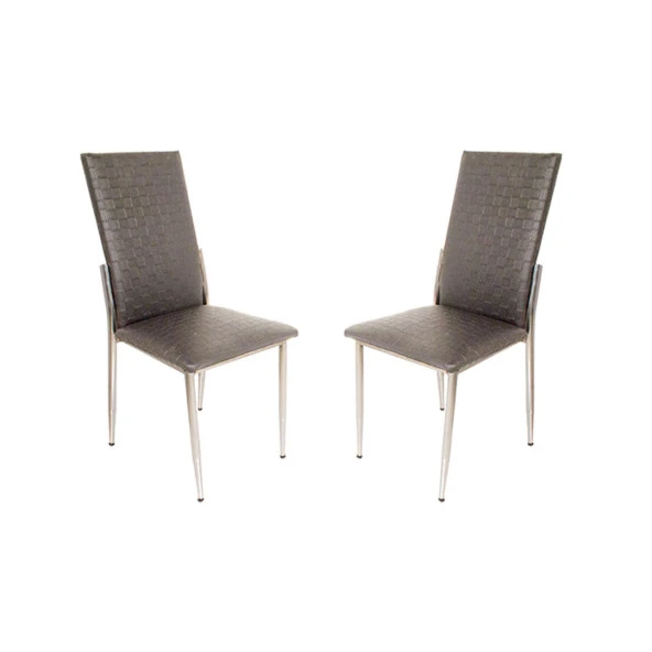 Gözde Sandalye (Deri) (2 Adet ) - Siyah