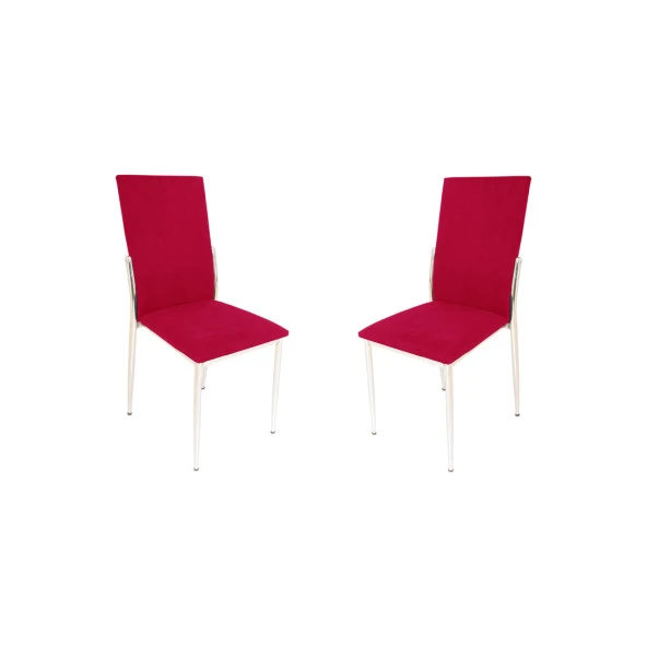 Gözde Sandalye (Kumaş) (2 Adet ) - Kırmızı