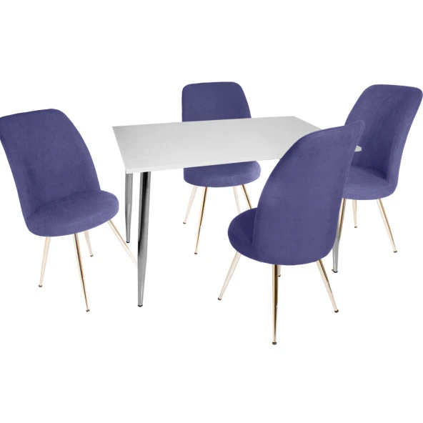 Manolya - Saray Mutfak Masa Takımı - Lacivert