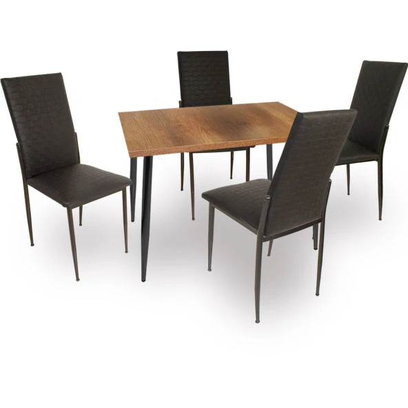 Manolya - Gözde ESB Mutfak Masa Takımı - Siyah