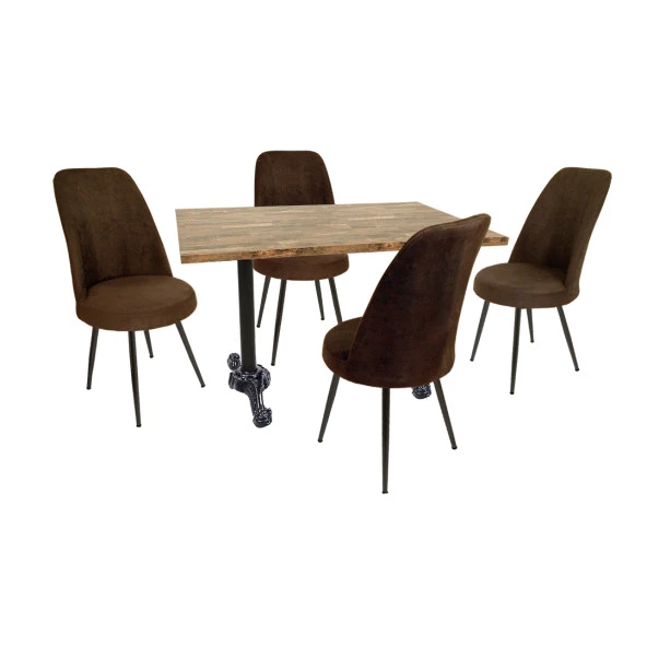 Çipa Laminat - Saray Masa Takımı - Kahve ürün görseli 1