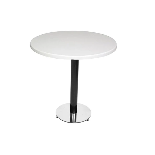 Karanfil Werzalit Yuvarlak Masa 90cm - Beyaz