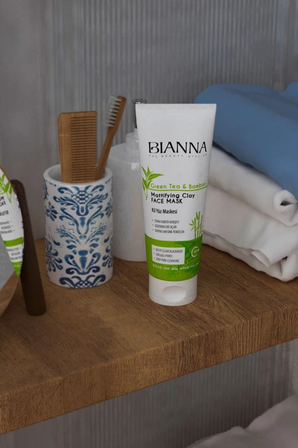Bianna Yeşil Çay Ve Bambu Özlü Kil Maskesi C Vitaminli 200ml - 4